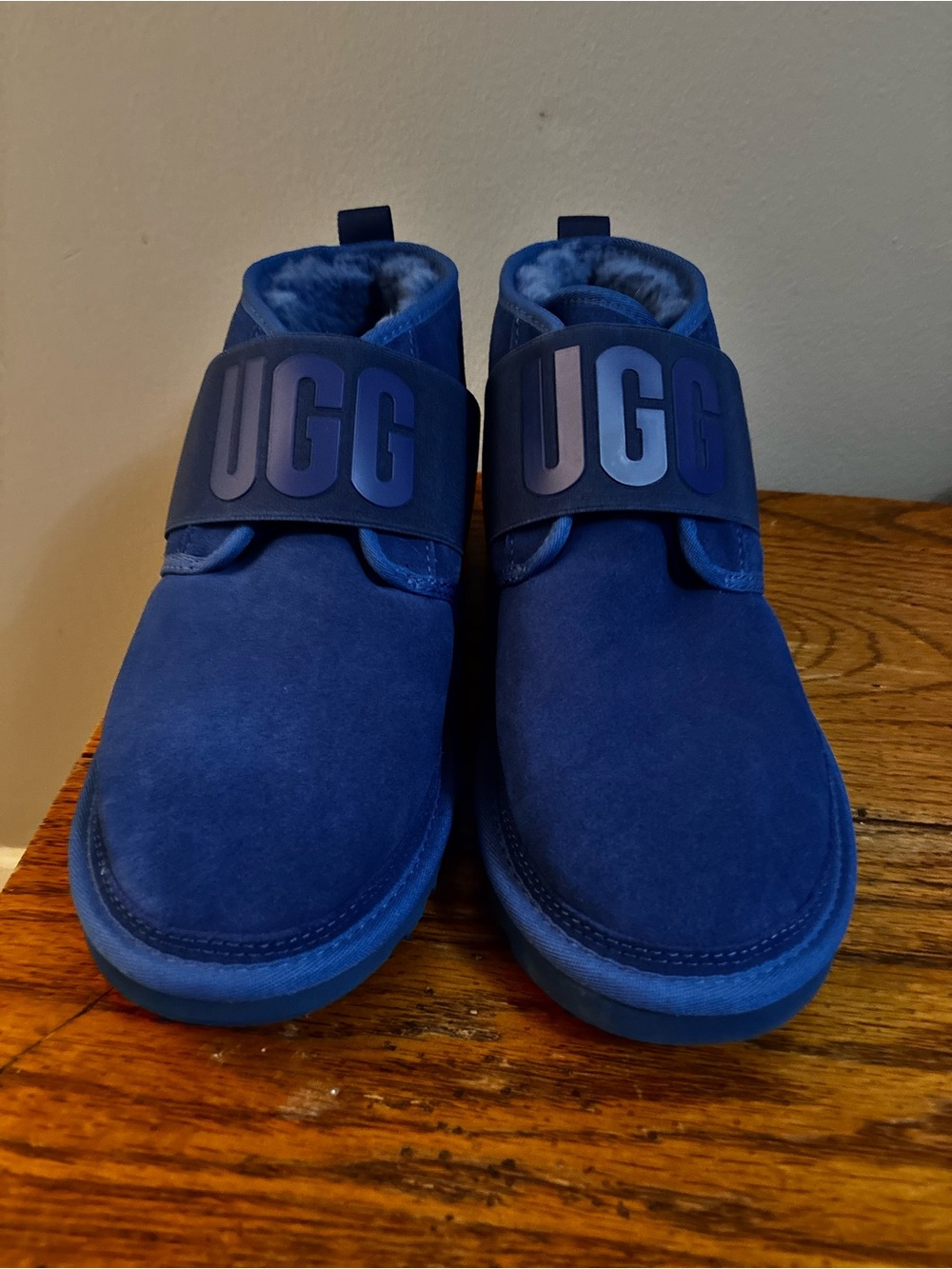 UGG size 9 Royal Blue Suede Slip-On Shoes